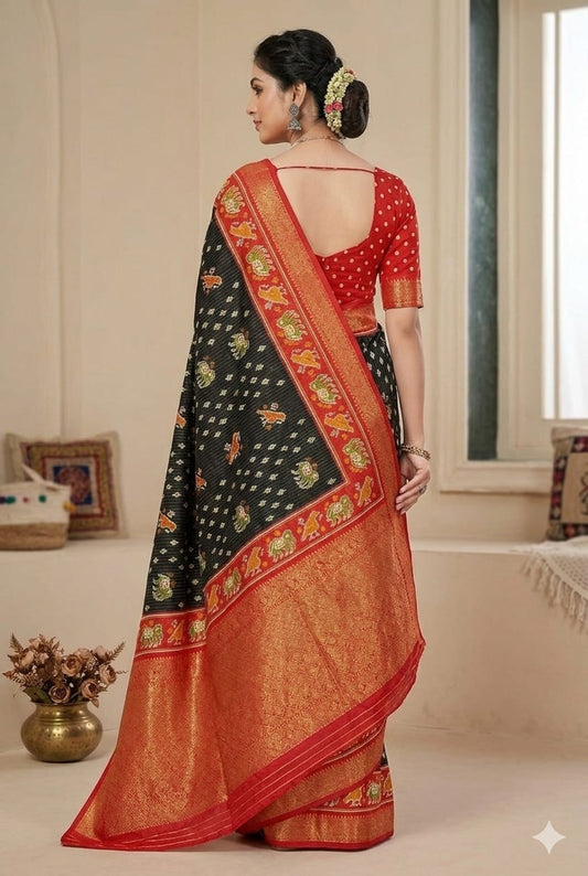 Blackberry bold bnarsi silky Saree