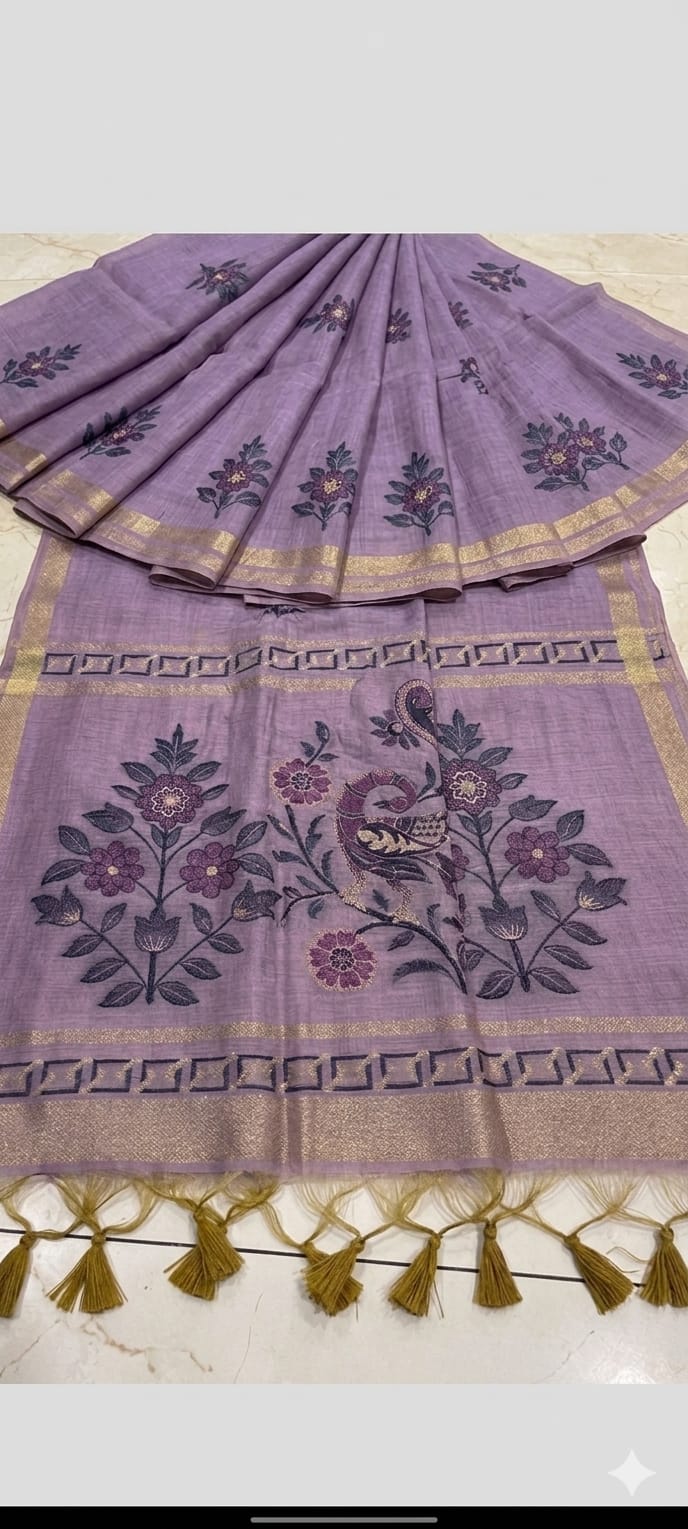 Purple cotton fabrics designed for your look
