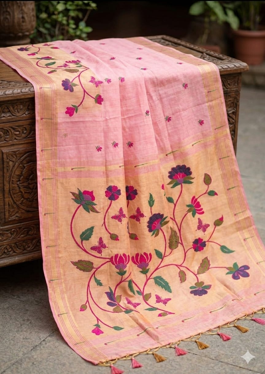 Cotton pink natural effort less along with texture