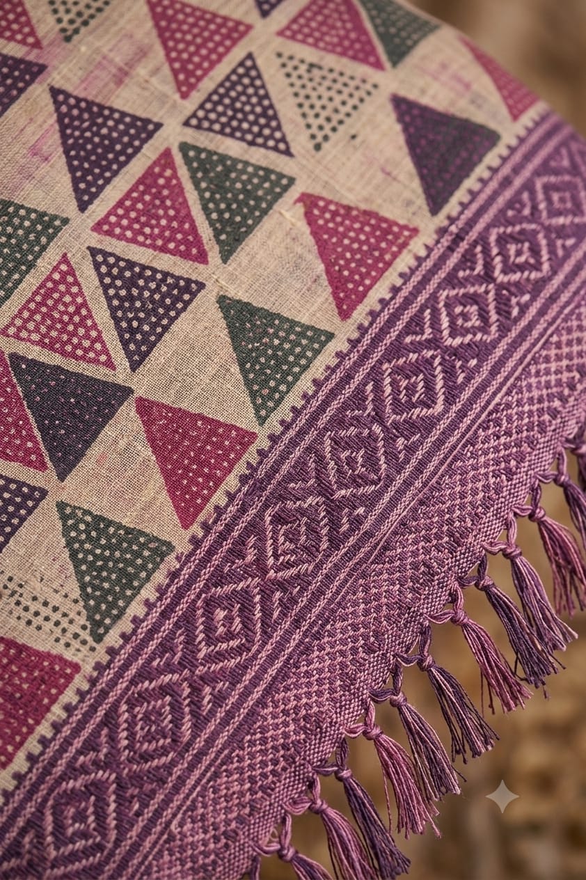 Bengani sari mix febric of organza & cotton