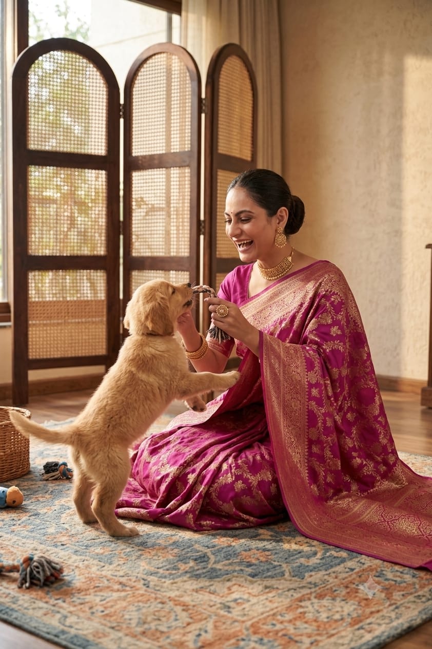 Maharani texture with this premium slightly elegent silk saree