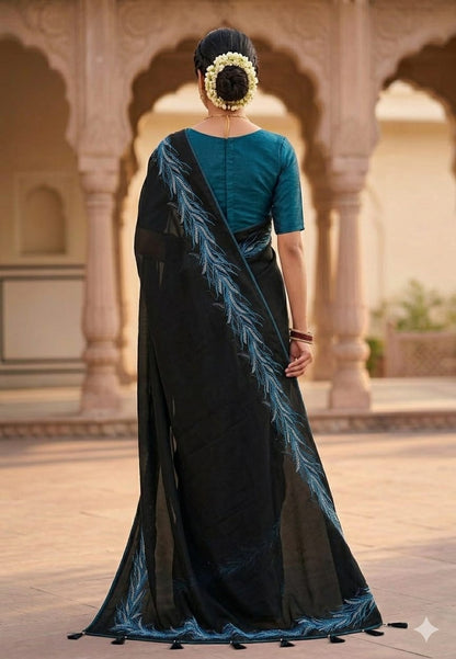 Exclusive Georgette embroidery fascinating look