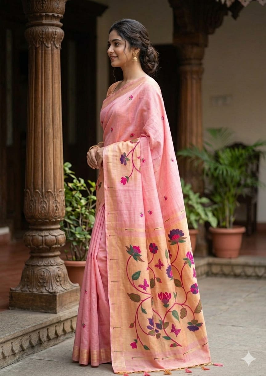 Cotton pink natural effort less along with texture