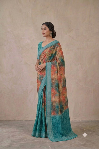 Light weight saree with the fabric of georgette