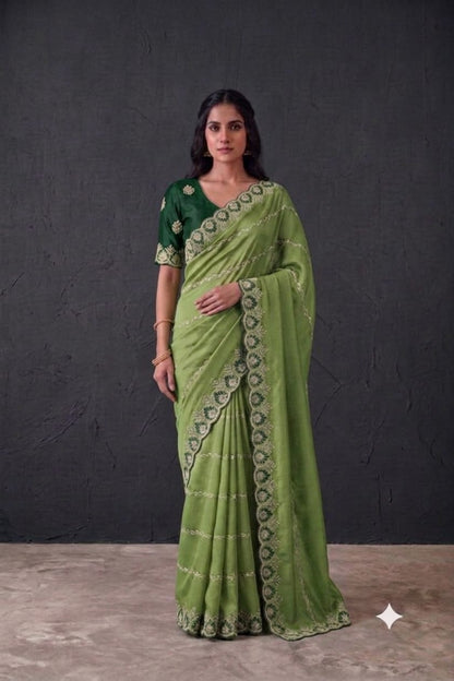 Light green texture with polyester fabric