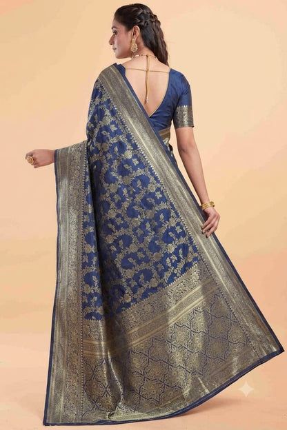 Fountainan jari with mixture of silk and cotton fabrics
