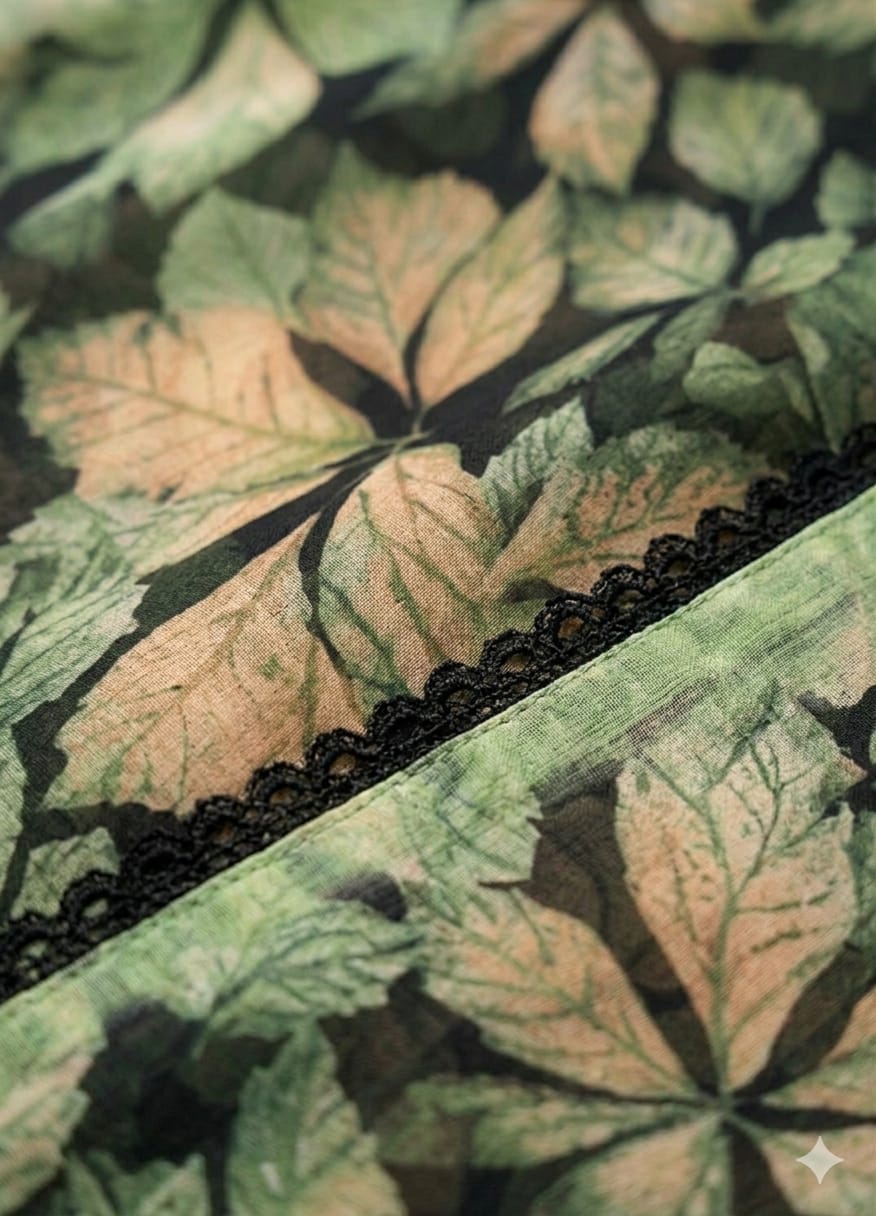 Comfort special chiffon mix black & light green