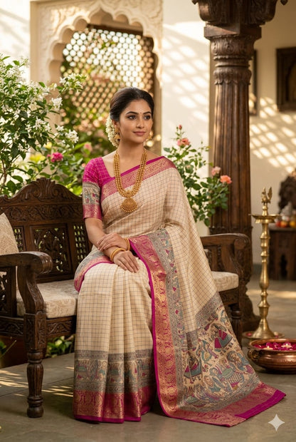 Premium silky wear saree for your look with jari work on it