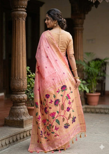 Cotton pink natural effort less along with texture