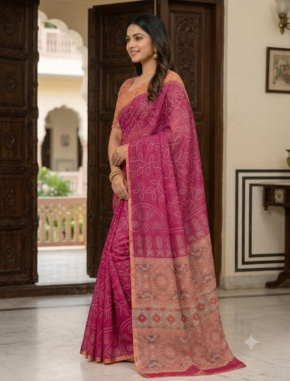 Chandni georgette design imported saree