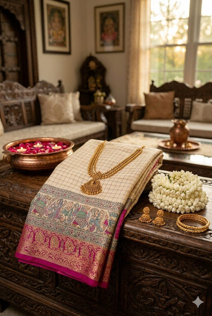 Premium silky wear saree for your look with jari work on it