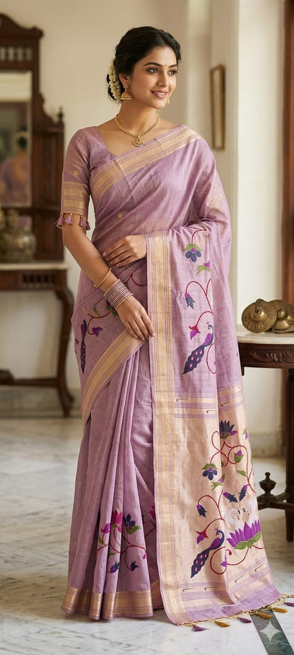Light weight for your comfort authentic purple organza