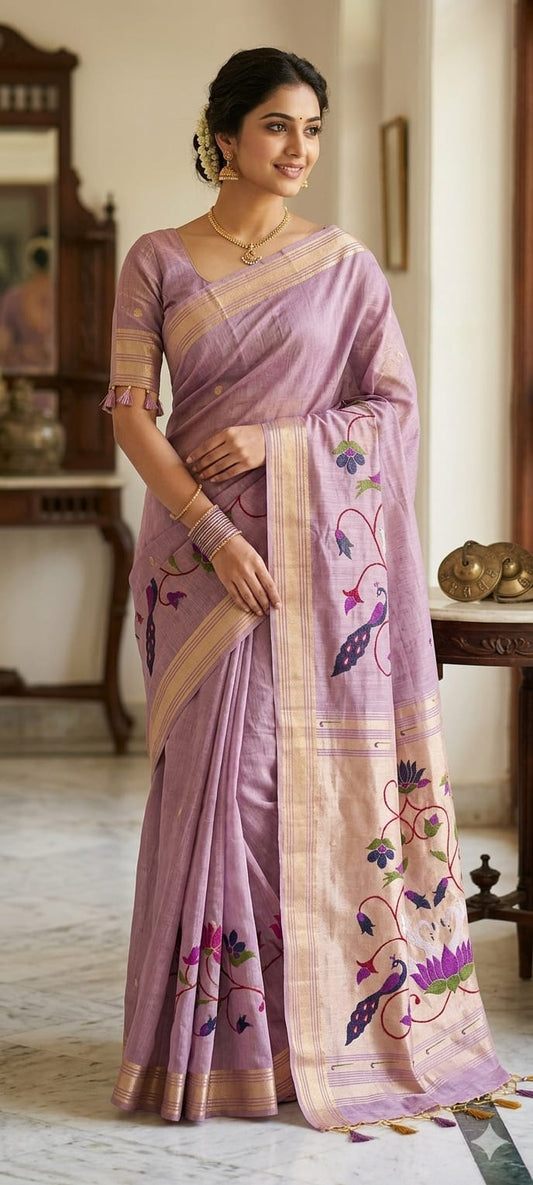 Light weight for your comfort authentic purple organza