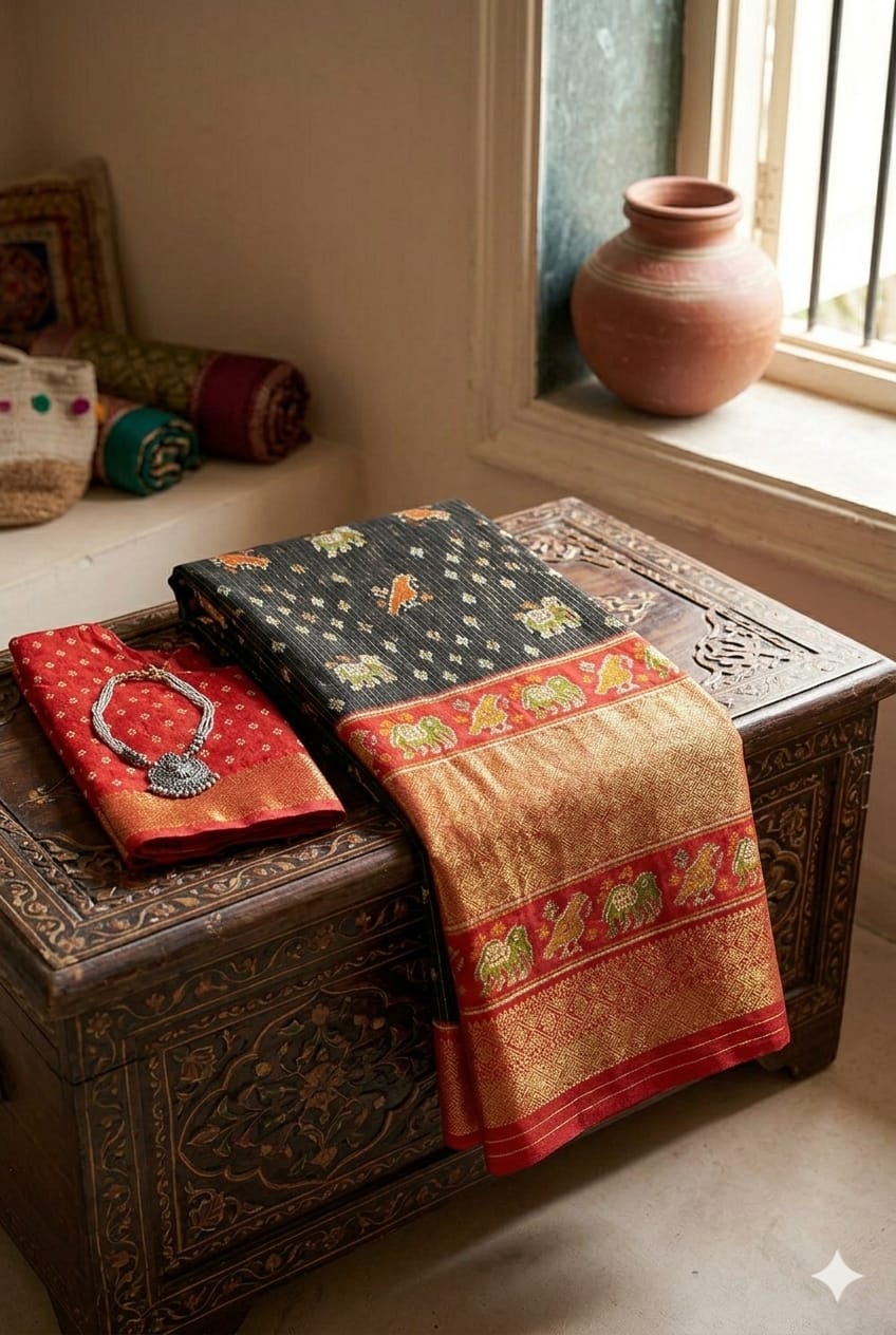 Blackberry bold bnarsi silky Saree