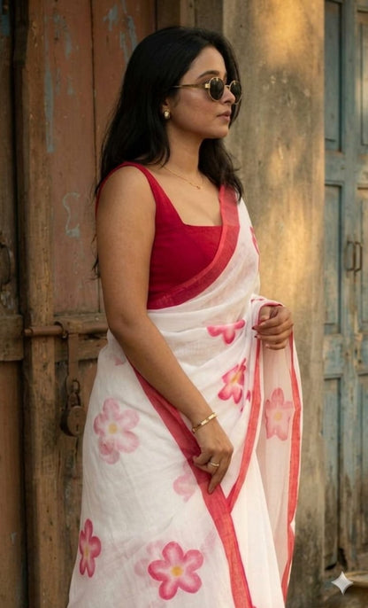 Mixture of cotton & organza give you stylish look