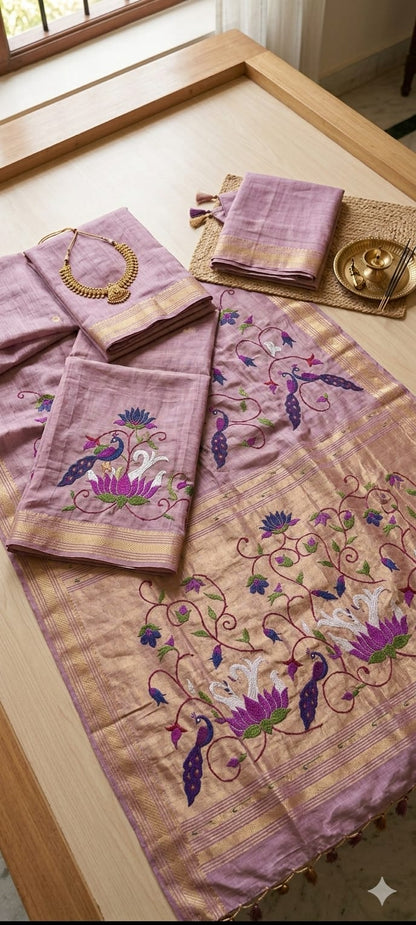 Light weight for your comfort authentic purple organza